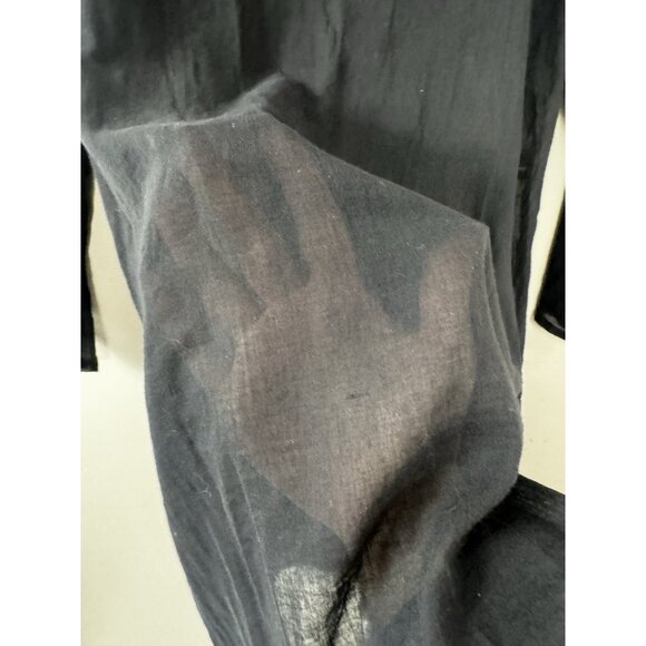 St Bernard Womens L Black Babydoll Sheer Tunic Dress Cover up Whimsigoth Grunge - Picture 9 of 11